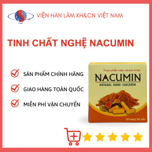 [ CHÍNH HÃNG] NANO NACUMIN tinh bột nghệ nguyên chất 50gram & 60 viên - (Viện Hàn Lâm KH&CN VN)