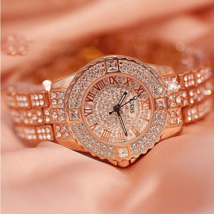 Jam Tangan Wanita Original Asli C01-04 Jam Tangan Berlian Fashion Korea Jam Tangan Wanita Tahan Air Populer Jam Tangan Kelas Atas Penuh Berlian Untuk Wanita
