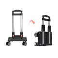 Foldable Trolley With 2/4 Wheels Portable Shopping Trolley Cart (Local SG Stocks). 