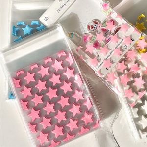 50/100Pcs INS Star Bags Self Sealing Bag Packaging Toploader Transparent Packaging Bag Durable PE Bags