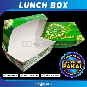Lunch Box Paper Islamic - Lebaran - Idul Fitri | (M) Medium (50 pcs)