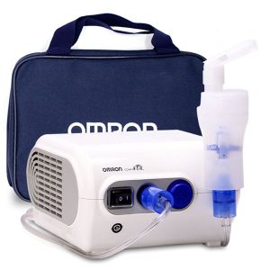Máy xông mũi họng Omron NE-C28 Hỗ trợ hô hấp viêm mũi viêm họng bền đẹp người lớn và trẻ em . Bảo hành chính hãng 2 năm