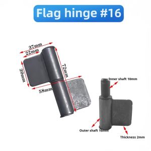 1PC Heavy Duty Gate Cylindrical Hinge 16-30mm Welding Hinge Flag Hinge