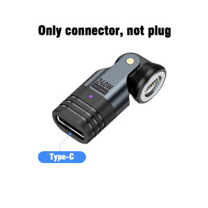 FONKEN 240W Type-C Magnetic Charging Adapter 7Pin USB C to Type-C/Micro USB/iOS Data Connector for Phone Laptop