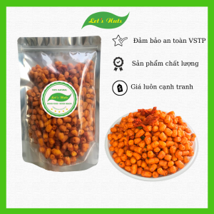 Nui sấy khô bò lá chanh đồ ăn vặt nhà Lets Nuts hộp 500g vị giòn tan kết hợp cùng khô bò lá chanh thơm giòn