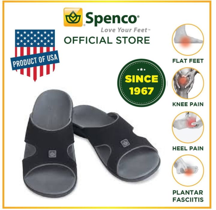 Spenco mens deals orthotic slippers