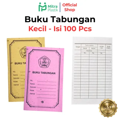 isi 100pcs Buku Tabungan Kecil Buku Tabungan Sekolah