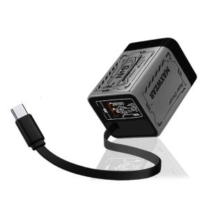 High Efficiency 67W Double Port USB C Retractable Cable Fast Charging High Power Output Fit For Smartphone Tablet Laptop