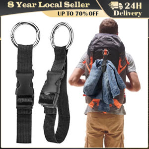 Travel Luggage Fixed Strap Backpack External Strap Portable With Release Buckle Add-A-Bag Luggage Strap Belt Jacket Holder Adjustable Baggage Bungee Portable Black Nylon Anti-theft Luggage Strap Holder Gripper Add Bag Handbag Clip Use To Carry Multitool