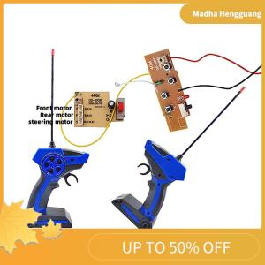 Madha DIY Parts 40M 4CH Transmitter Board Receiver Board Durable RC Circuit Module With Remote Controller For RC Car Model Replacement