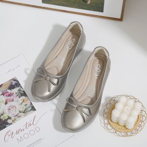 Soft touch-02  รองเท้านุ่มมาก มีโบว์ ใส่สบายจริงๆคอนเฟริม **เท้าปกติใส่ตรงไซส์ / เท้าอวบกว้าง +1 **