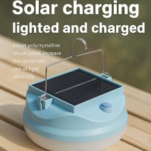 Solar Emergency Rechargeable Light Portable Solar Flashlight Type-C Rechargeable Work Light Camping Tent Light