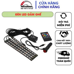 Bộ đèn led chiếu gầm ghế 12V kèm remote điều khiển đổi màu cảm biến thông minh theo tiếng nhạc cực sang trọng