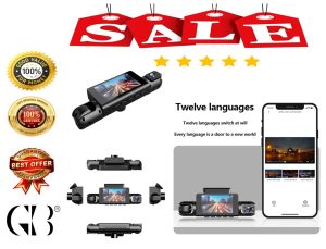 GB-STORE [100% ORIGINAL] 3-inch WIFI Dashcam with 360° panoramic view