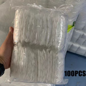 100pcs Disposable Non-Woven Headbands Elastic Shower Cap SPA Hair Salon Facial Makeup Supplies