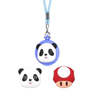 Vòng cổ trẻ em AirTag Giá đỡ dễ thương cho Apple Air Tag cho trẻ mới biết đi Vỏ silicon chống mất gắn thẻ chống rơi Vỏ dài có thể điều chỉnh cho bé gái (Hồng Vàng)