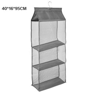 3/4 Layer Bag Organizer Hanging Bag Storage Hanger Bag-Organizer Handbag Organizer Holder Closet Dust-Proof Detachable