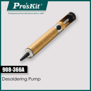 Proskit 908-366A Desoldering Pump (OAL:195mm) - made for clearing circuit boards in the process of rework or repair (ProsKit)
