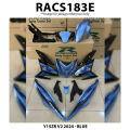 Cover Set Rapido Y15ZR V1 V2 Yamaha 2024 Grey Blue Cyan Ysuku Accessories Motor Y15 V1 V2 2024 Coverset Y15ZR Grey Biru. 