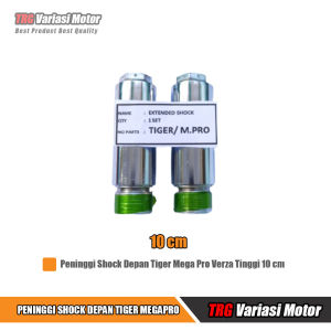 Peninggi Shock Depan Megapro Tiger Verza Sambungan Shok Skok Sok TRG Satu Set Panjang 10 cm