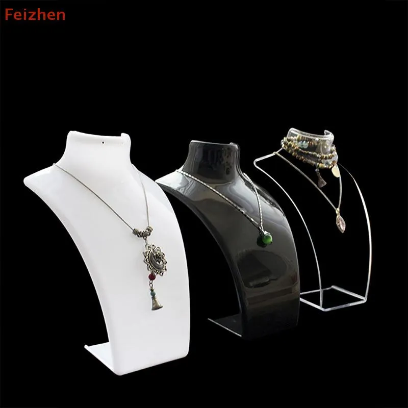 💖Feizhen Mannequin Bust Jewelry Display Rack Necklace Display