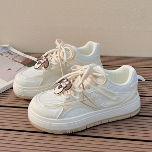 Giày thể thao lưới trắng giá khuyến mãi cho nữ 2024 Giày thể thao đế dày mới cho phụ nữ mùa xuân giày thể thao đa năng cho phụ nữ