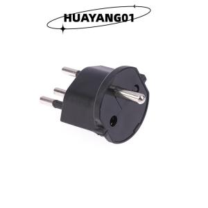 HUAYANG01 [HOT FASHION] 1Pc Plug Travel Adapter Europe German TO Swiss Plugs 10A 250V Power Plug EU To Switzerland Electrical Plug Adapter