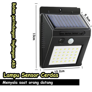 Lampu Taman Solar Panel Tenaga Surya 20 LED Sensor Gerak / Outdoor lampu