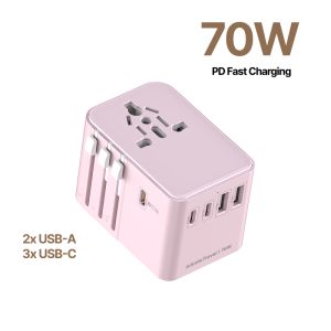 Mazer Travel Adapter Infinite.Travel World GAN PD 70W 160W Travel Charger | 2 Years Warranty