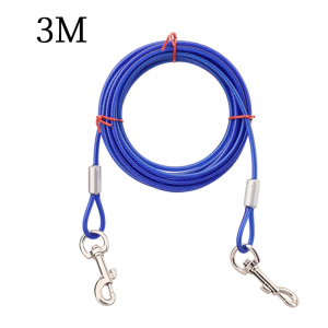 🐕 สายจูงสุนัข 3 เมตร ⚡ดูดซับแรงกระแทก！ ลวดเหล็กทนทาน ✅กลางแจ้ง-สวนสาธารณะ-ฝึกสุนัข