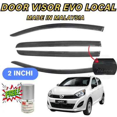 Perodua Axia ( 2014-2022 ) Door Visor Mugen Style Acrylic Wind Deflector Air Press (4PCS/SET)