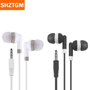 [COD] SHZTGM 3.5MM หูฟังแบบมีสายหูฟังกีฬาพร้อมเบสสเตอริโอหูฟังชุดหูฟังสำหรับโทรศัพท์ไม่มีไมโครโฟน