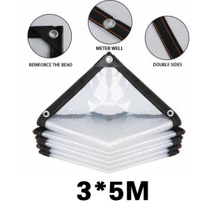 Waterproof canvas Thickened rainproof cloth Plastic PE Film Transparent Rainproof Shade Cloth Cover Tent rain tarp Rain Tarp House Cover 防水防雨布