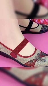 Autumn WomenS Cloth Shoes Lightweight Casual Shoes For Middle-Aged And Elderly Mothers Soft-Soled Breathable And Comfortable Grandma Shoes