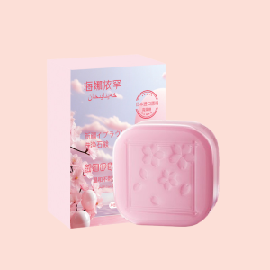 【FAMMY FAEY】Whitening and Mite-Removing Niacinamide Fragrance Cherry Blossom Essential Oil Soap Bath Handmade Soap Scrub Mite-Removing Plant Fragrance Essential Oil Soap烟酰胺香氛樱花精油皂