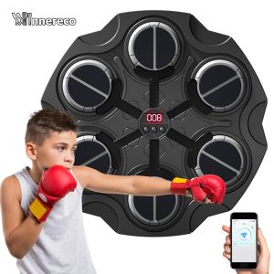 Kids Home Electronic Boxing Target with Music and Sound Effects Fitness and Stress Relief Wall Boxing Equipment