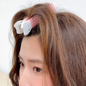Gnker Hair Fluffy Clip Diy Curl Hair Rollers Rod Waves Curlers Wrap Wand Shaper Forehead Hair Comb Bangs Hairpin Makeup Tool Styl Kit