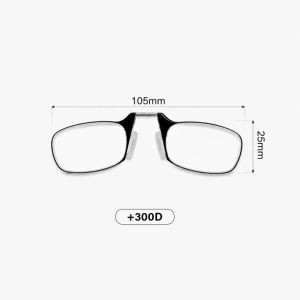 Portable Key Chain Ultralight Mini Nose Clip Eyewear Reading Glasses No Frame