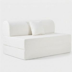 3 FOLDS SOFABED FOAM FULL COVER CURVED HEAD DURABLE ZIPPER (SINGLE/DOUBLE/SEMI)