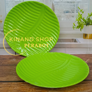 Piring melamin rotan uliir timbul tebal piring saji melamin ulir 9 nch