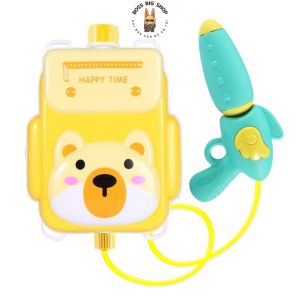 Balo súng nước đồ chơi cho bé mẫu vuông xinh xắn dung tích 1300ml Kích thước 28x18 cm