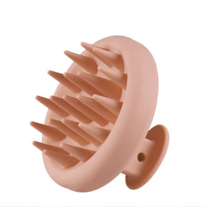 High quality skin tone silicone scalp massage brush with soft silicone toothbrush