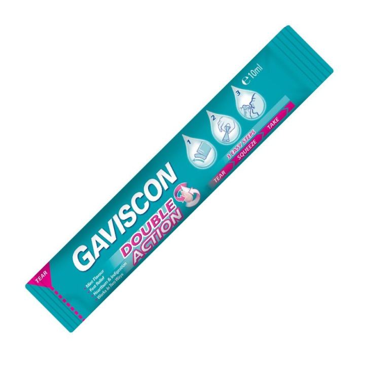 GAVISCON DOUBLE ACTION Liquid Sachets 10ml Lazada