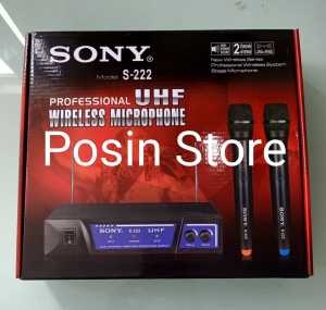 Microphone SN S-222 / Wireless Microphone UHF Wireless SN S-222 Murah