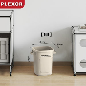 Plexor Household Trash Cans with Cover/Fixed Ring/Handle Large Capacity 34/46/65L Garbage Bins with Swing Lids Multi Funtional Storage Bucket for Kitchen/Bathroom/Toilet/Outdoor etc thickened Toy Storage box /Outdoor Storage Bucket
