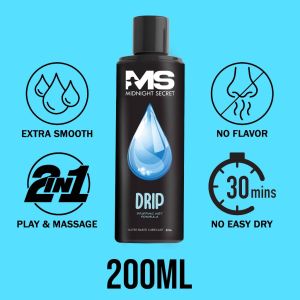 [No Flavor No Odor] MS Drip Premium Wet Smooth Lubricating Gel Water Based Adult Intimate Massage Lubricant
