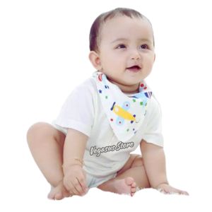3Pcs Slaber Bayi celemek Alas Makan bayi Segitiga Okiyo/ Tatakan iler Liur Bayi-Aurora Store