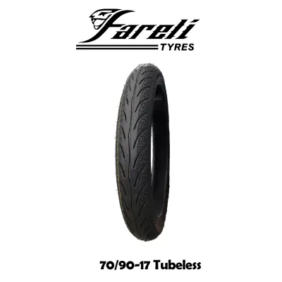 FARELI TYRE Brand Promotion Paling Murah Diamond Pattern size 17inch 70/90-17 80/90-17 90/80-17 Tubeless Tyre.