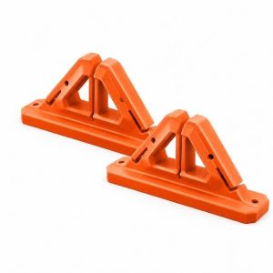 DOOUR 2PCS Pack Silicone Fishing Rod Holder No Drilling Design Fast Clip Mechanism Fishing Pole Storage Rack Portable Wall Mount Fishing Rod Fast Clip Fishing Gear Storage
