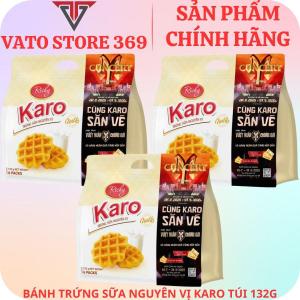 Bánh trứng sữa nguyên vị KARO túi 132g (thùng/gói)